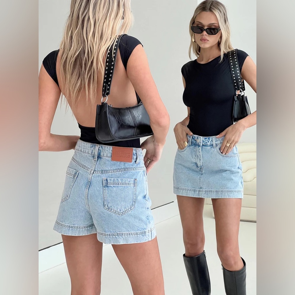 Princess Polly GAZELLE DENIM SKORT